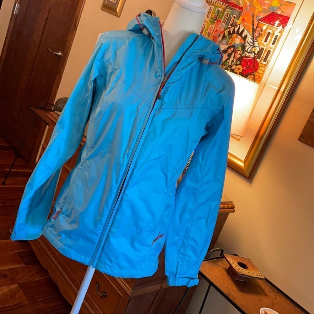 Women's Eddie Bauer Blue Rain Jacket - XS